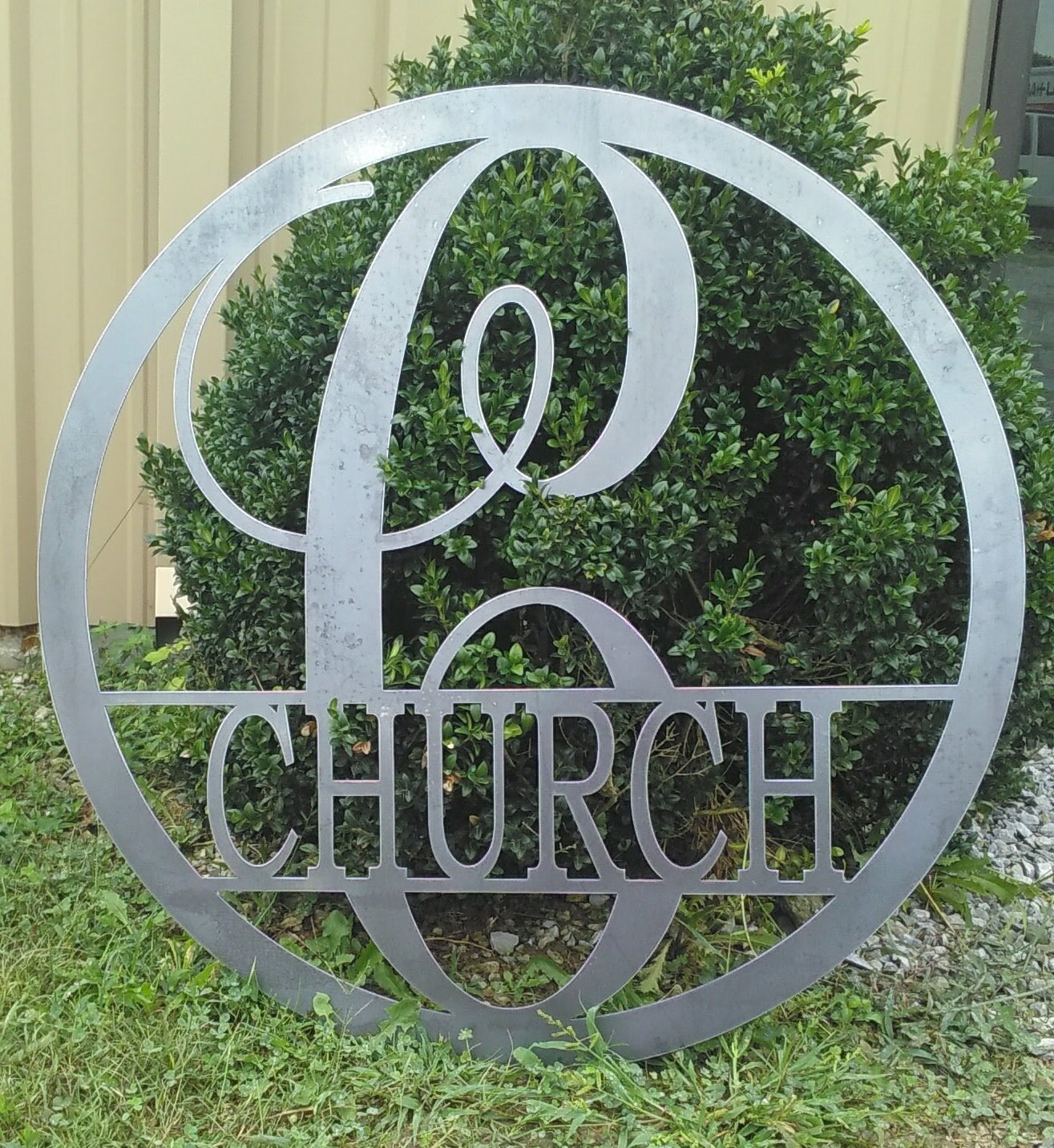 36 INCH Circle Monogram Last Name Metal Sign-metal Wall Art | Etsy