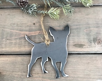 Chihuahua Ornament,  Pet Lover, Metal Dog Christmas Ornament ,Pet Loss Dog Memorial, Pet Remembrance, Pet Lover Memorial Ornament