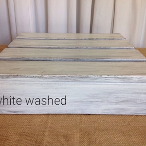 White Washed Wood Cake Stand- Wedding Cake Stand - Distressed Wedding Cake Stand