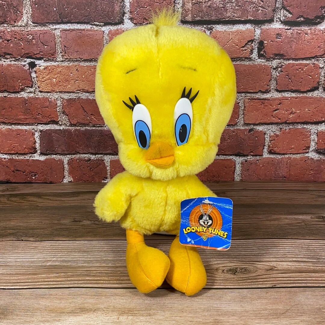 Vintage Looney Tunes Tweety Bird Plush Toy Stuffed Animal Etsy