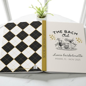 The Bach Club Bachelorette Party Guestbook, Bride Keepsake Book, Custom Bachelorette Party Memory Book, Photo Book, Bachelorette Guest Book