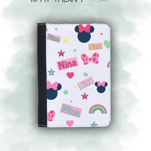 Disney Passport Case, Minnie Personalized Passport cover, Passport holder, Disney trip cover, HoneyMoon gift, Travel Gift, Custom passport,
