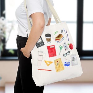 Sac fourre-tout personnalisé pour enseignant – Sac de rentrée scolaire personnalisé pour enseignants, indispensables pour la classe, idée cadeau idéale pour enseignant