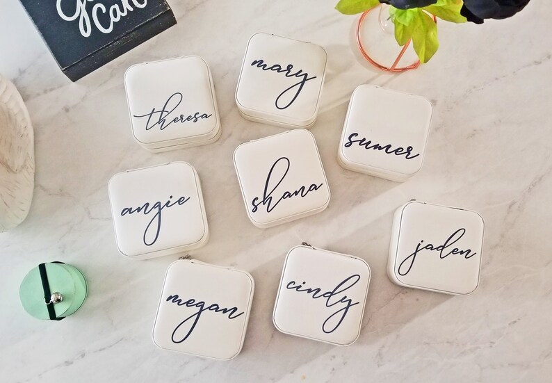 Travel Jewelry Case Bridesmaid Gift Personalized Jewelry Etsy Australia