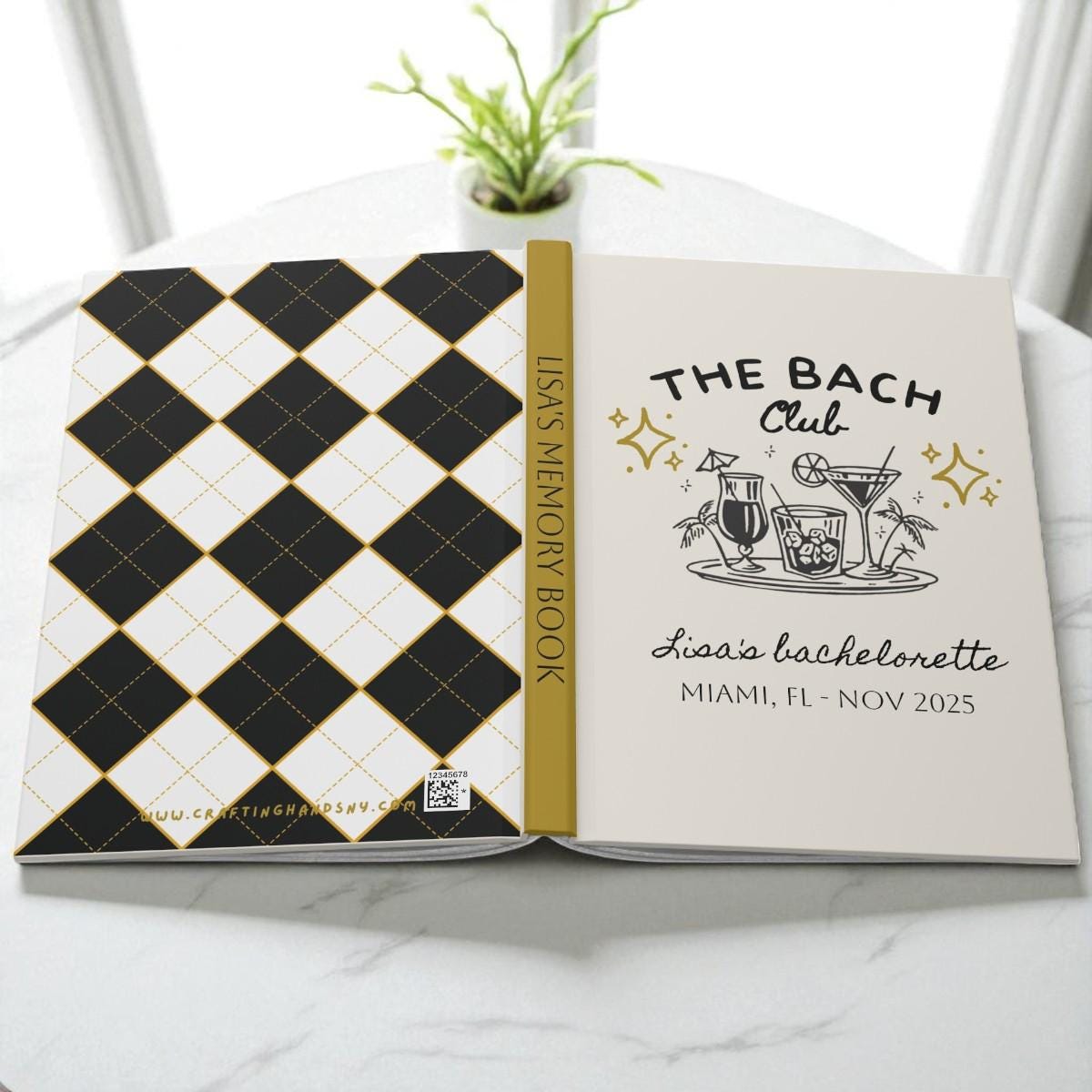 The Bach Club Bachelorette Party Guestbook, Bride Keepsake Book, Custom Bachelorette Party Memory Book, Photo Book, Bachelorette Guest Book