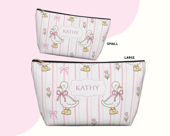 Personalized Goose Toiletry Bag for Baby, Coquette Style Travel