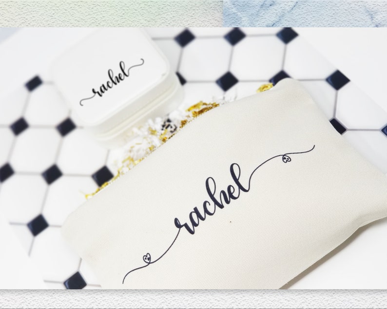 Bridesmaid Makeup bag Thank you for being my Bridesmaid Thank you for helping me tie the knot Thank you Bridesmaid Gift