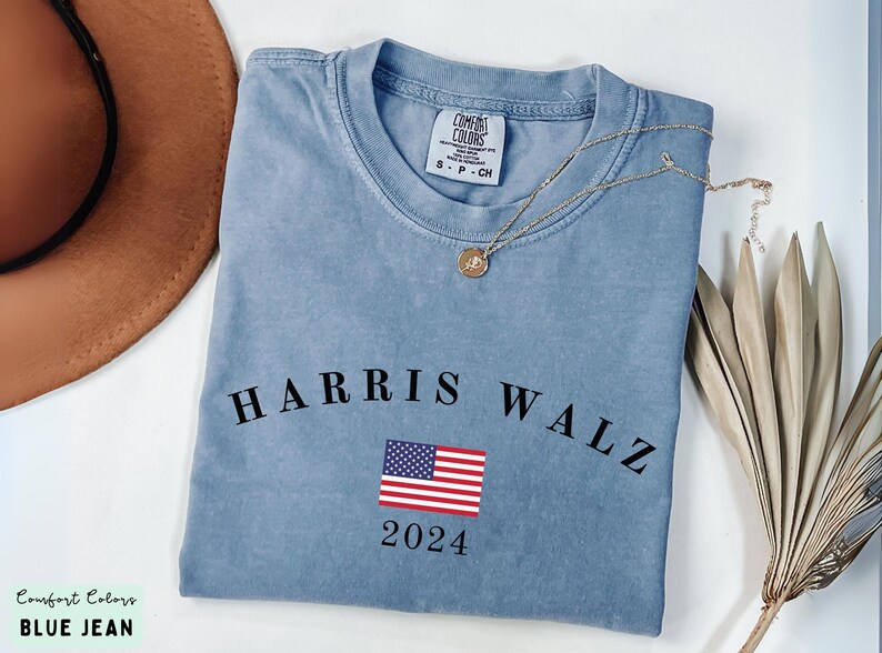 Chemise Comfort Colors® Harris Walz 2024, Kamala Harris Walz, Chemise