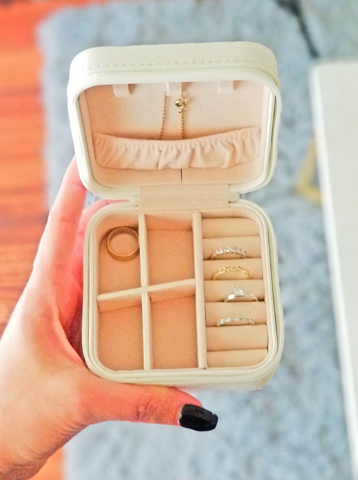 DIY Plain Travel Jewelry case DIY Personalized jewelry case Etsy