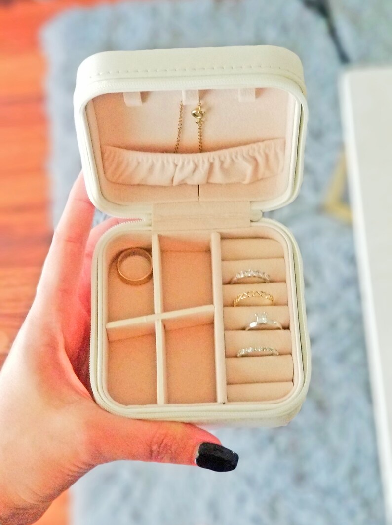 Personalized Jewelry Box Travel Jewelry Case Bridesmaid Etsy