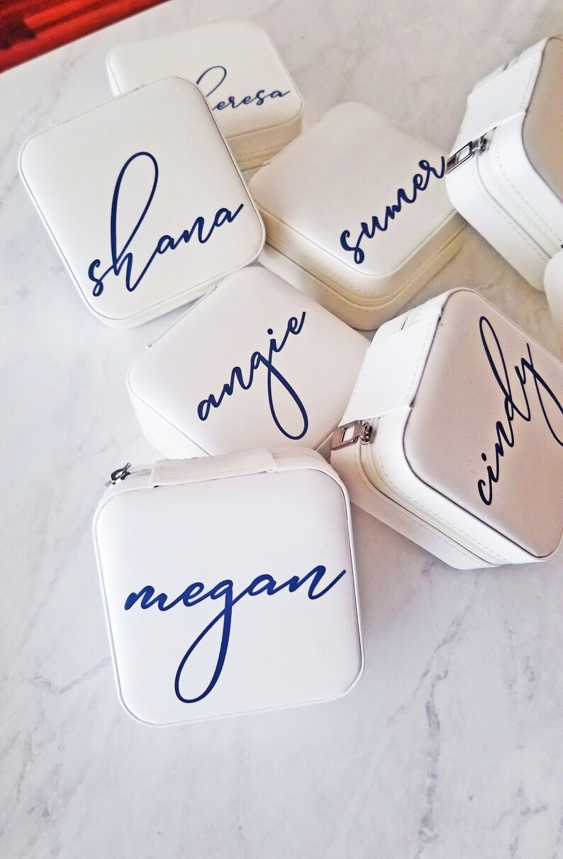 Travel Jewelry Case Bridesmaid Gift Personalized Jewelry Etsy Australia