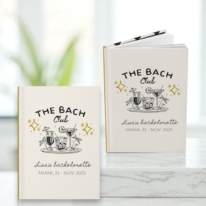 The Bach Club Bachelorette Party Guestbook, Bride Keepsake Book, Custom Bachelorette Party Memory Book, Photo Book, Bachelorette Guest Book