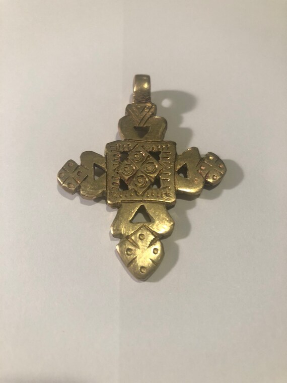 Small Ethiopian Coptic Cross Pendant Image 0