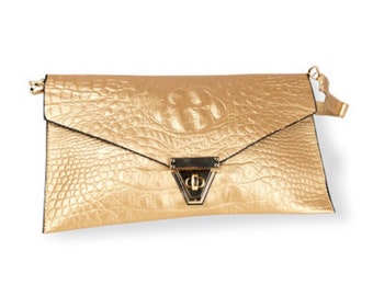 Envelop Crossbody Bag (Gold)