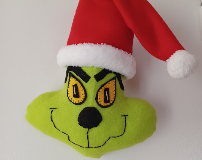 Grinch, Grinch Tree Topper, Grinch Door Hanger Etsy