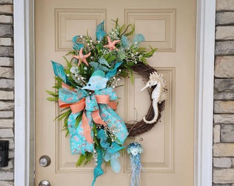 Nautical Beach Wreath~  Wreaths for The Beach