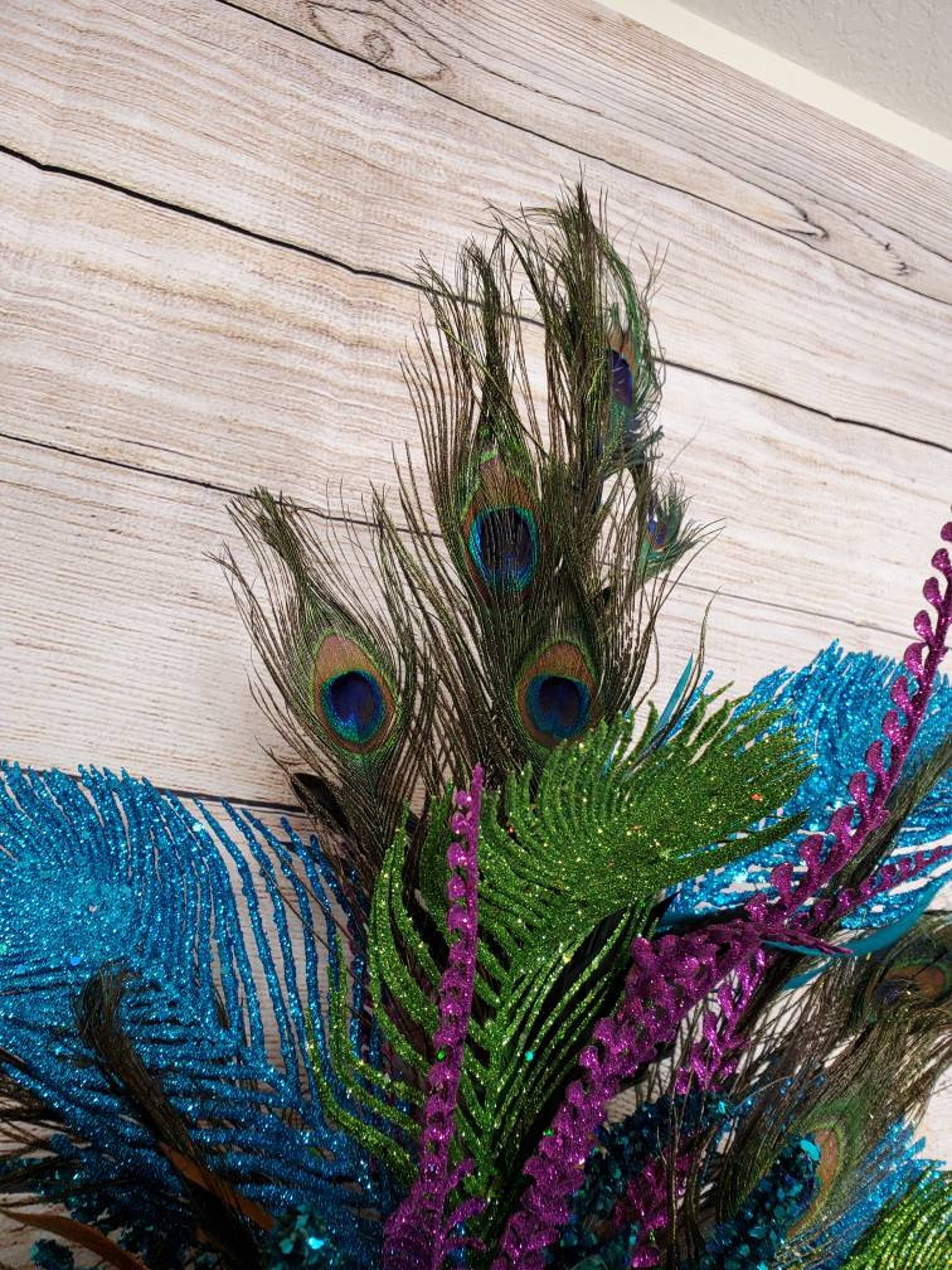 Peacock Christmas Tree Topper 360 Degrees View Peacock Etsy