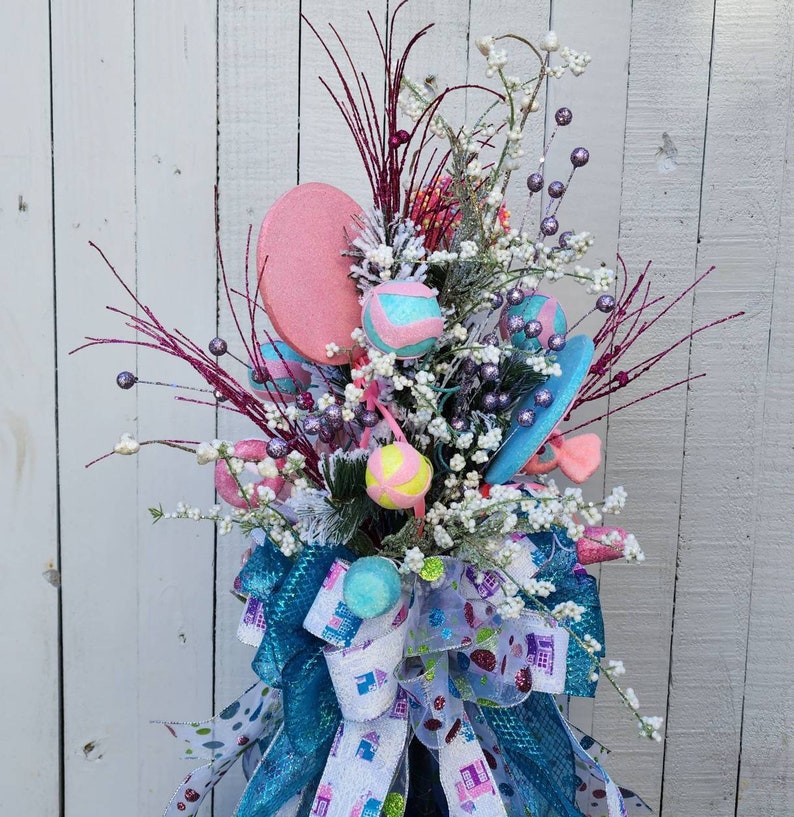 Whimsical Candy Land Tree Topper - 360 View for a Festive Touch - Etsy