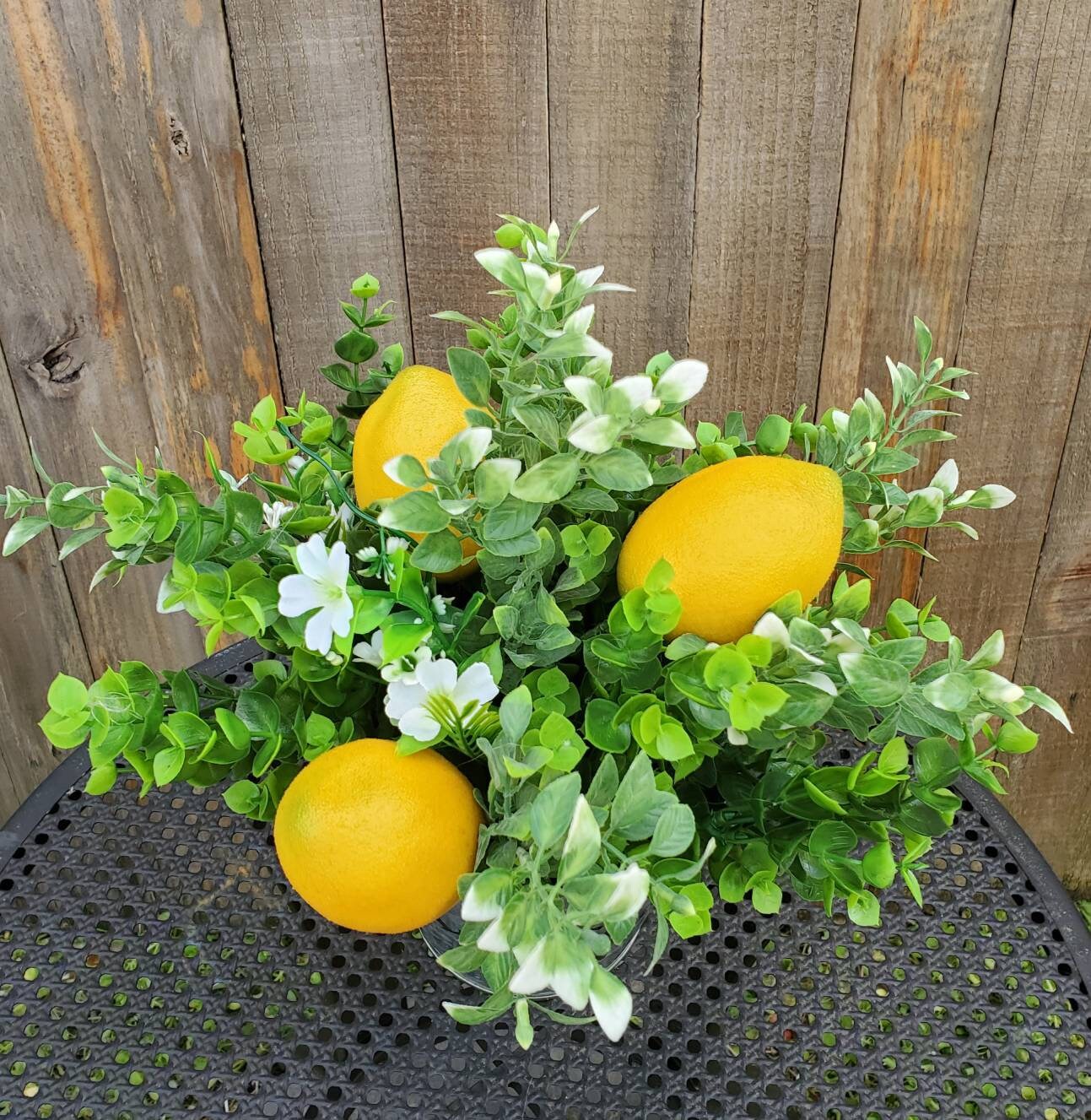 Lemon Arrangement Centerpiece for Dining Room Table Fruit Etsy