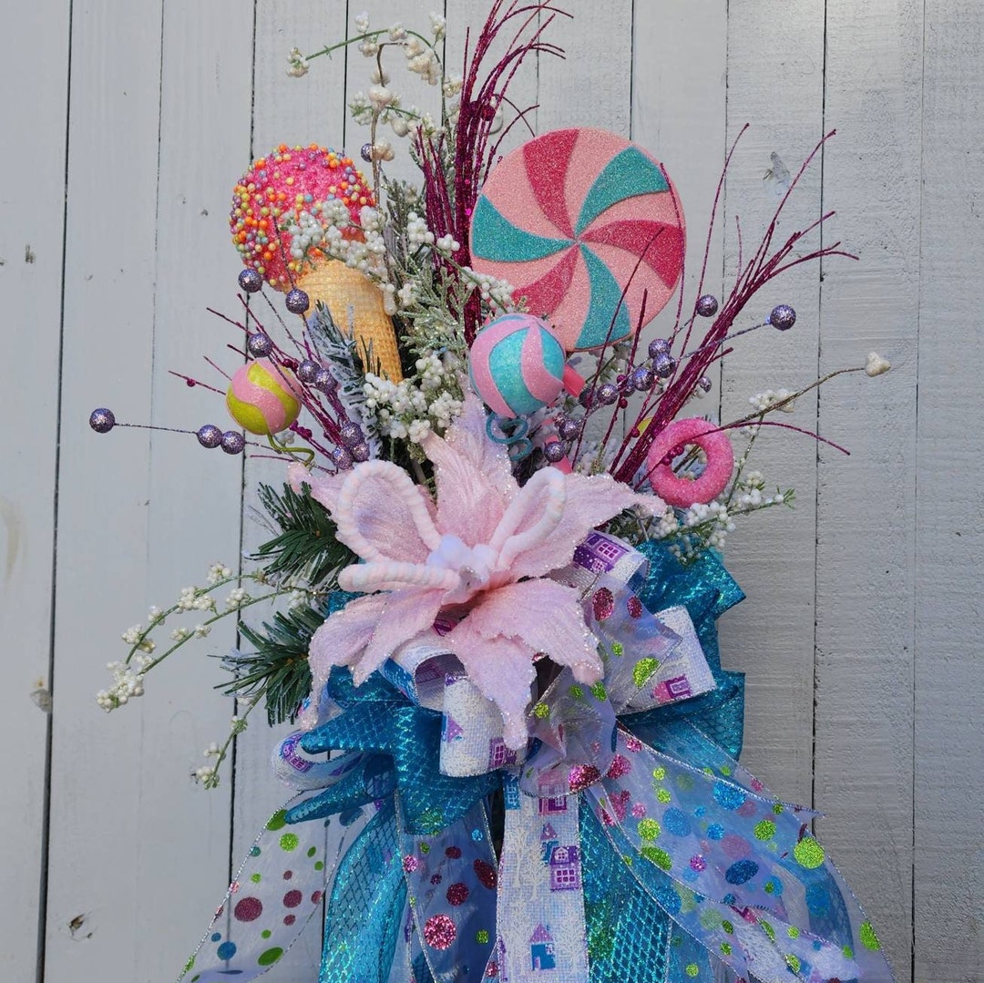 Whimsical Candy Land Tree Topper - 360 View for a Festive Touch - Etsy