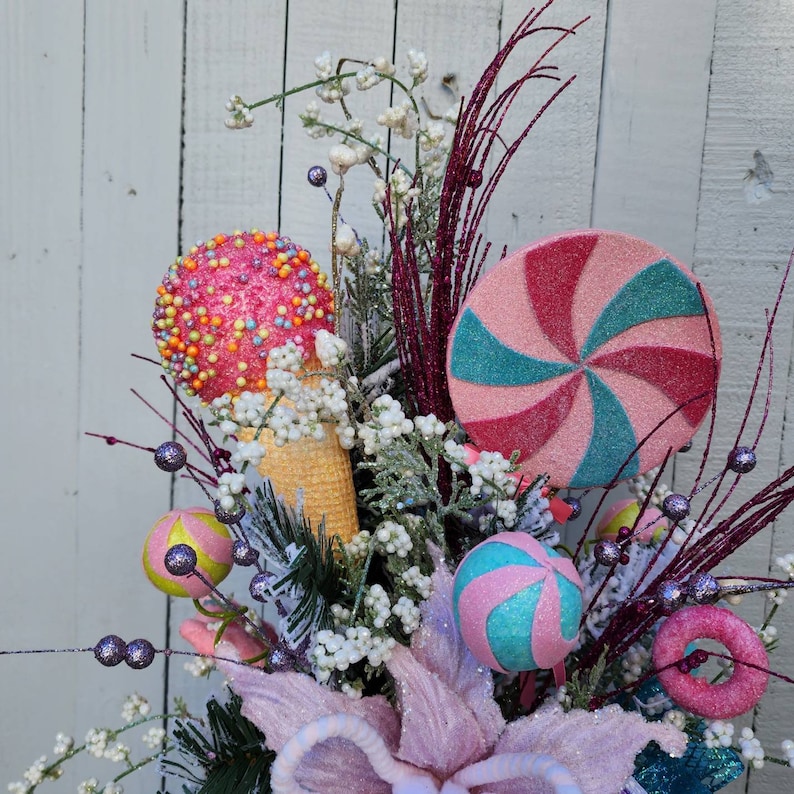 Whimsical Candy Land Tree Topper - 360 View for a Festive Touch - Etsy