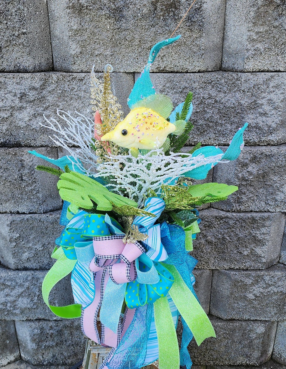 Beach Inspired Tree Topper 360 Degree Viewing - Etsy