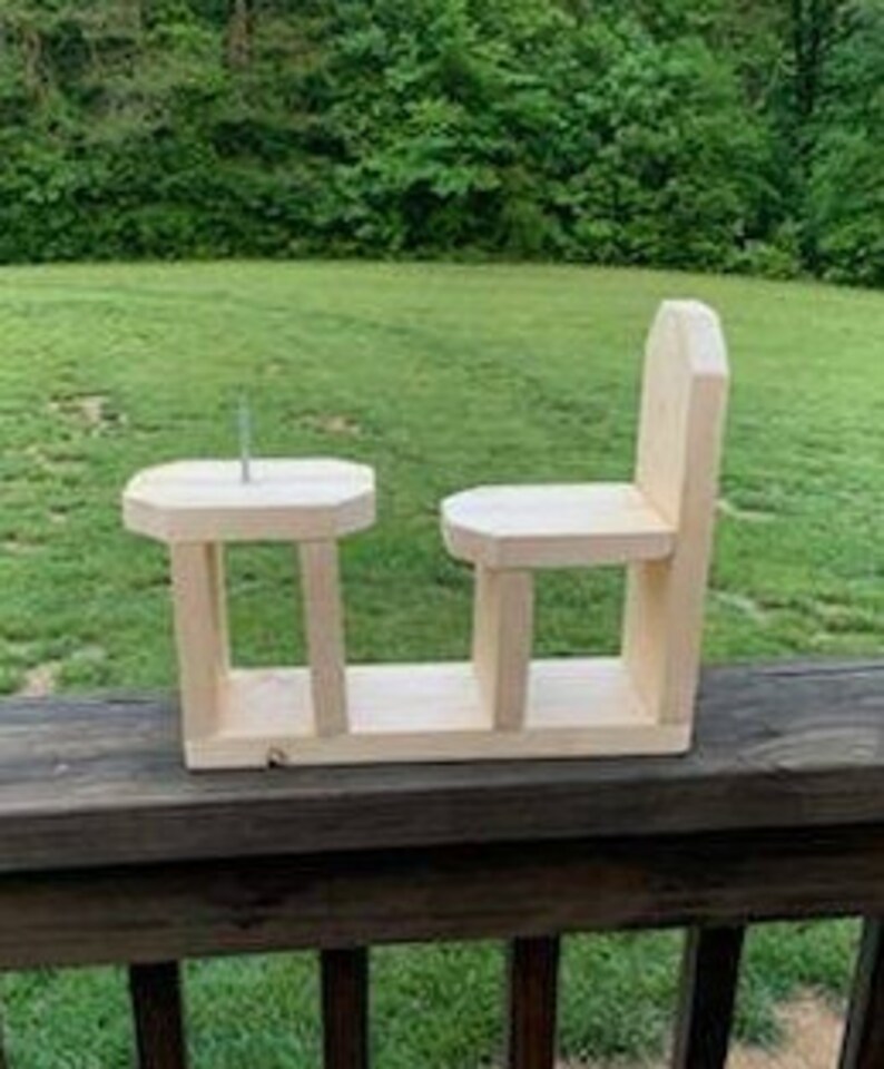 Squirrel Table and Chair Feeder squirrels Furniture Etsy