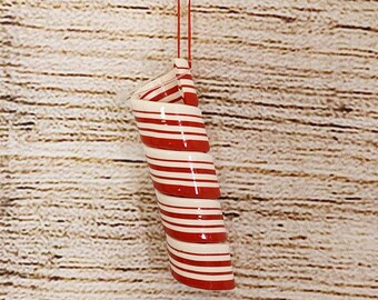 Peppermint Candy Christmas Ornament: Candy Land Theme Decor (3.75")