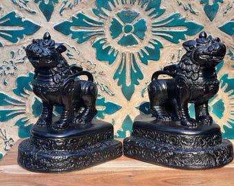 Vintage Foo Dogs Book Ends-Gorgeous!