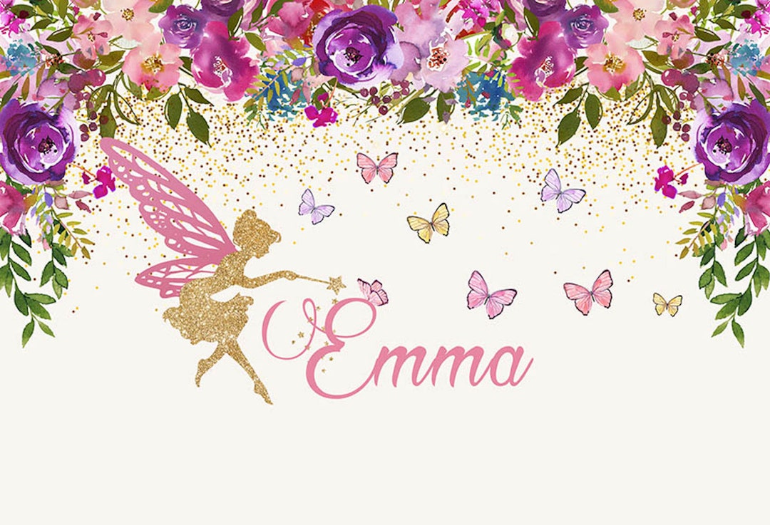 Fleurs Colorees Fee Papillon Elfe Esprit Filles Anniversaire Etsy France