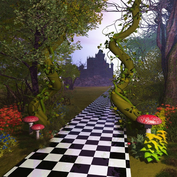 Sprookje Wonderland kasteel fotografie Studio achtergrond achtergrond