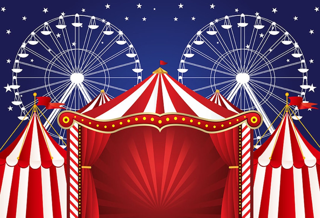 Carnival Circus Tent Photography Studio Backdrop Background Banner - Etsy, image size:1080x737
