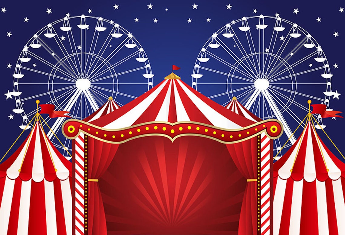 Carnival Circus Tent Photography Studio Backdrop Background Etsy