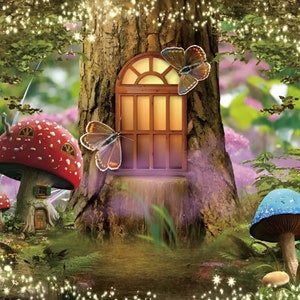 Fairy Tale Wonderland Mushroom Tree House Butterfly Cabin Photography ...