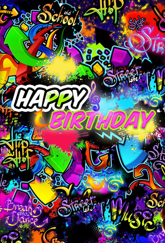 Compartir 59+ imagen feliz cumpleaños graffiti - Viaterra.mx