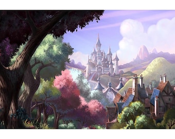 Fairy Tale Wonderland Castle Photography Studio Backdrop | Etsy