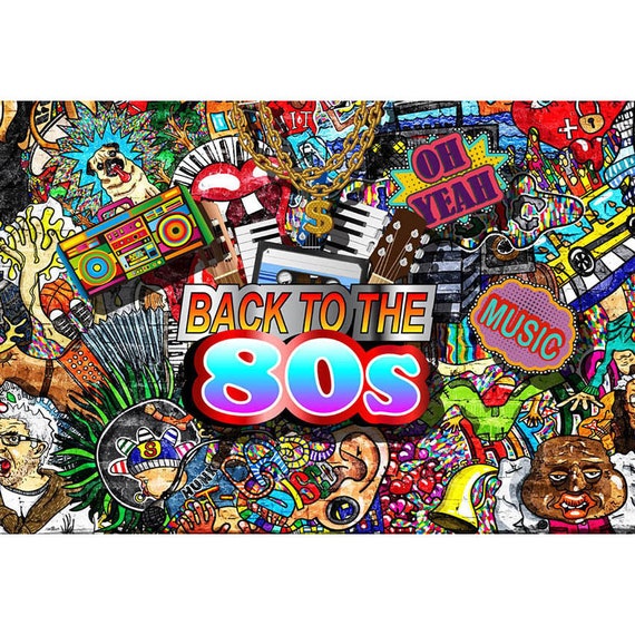 80's 90's Hip Hop Rock Roll Party Retro Vintage Graffiti