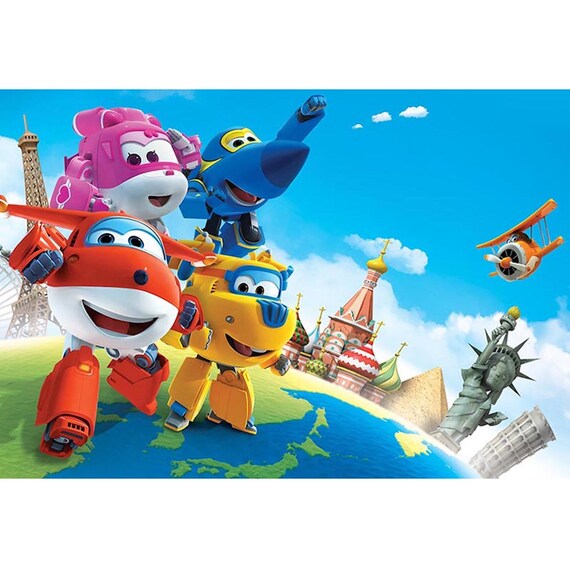 Vinyl Cartoon Super Wings Photography Studio Backdrop Etsy