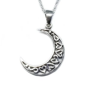 Moon NecklaceSilver Moon PendantCrescent Moon NecklaceHalf Moon Charm NecklaceLunar Moon JewelryBridesmaid JewleryMoon Gift for Her image 4