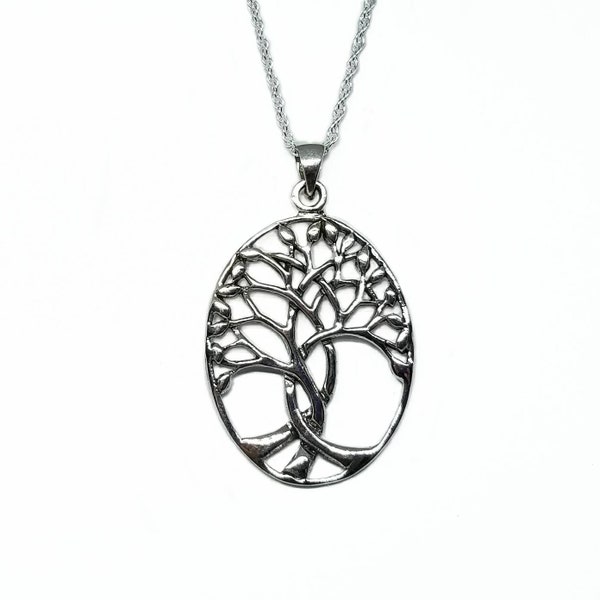 Tree of Life Necklace~Silver Tree Pendant~Fairy Garden Tree Necklace~Family Tree Charm~Tree Jewelry~Whimsical Tree Necklace~Symbolic Gift