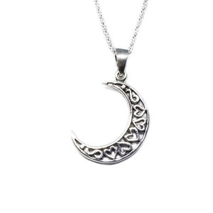 Moon NecklaceSilver Moon PendantCrescent Moon NecklaceHalf Moon Charm NecklaceLunar Moon JewelryBridesmaid JewleryMoon Gift for Her image 6