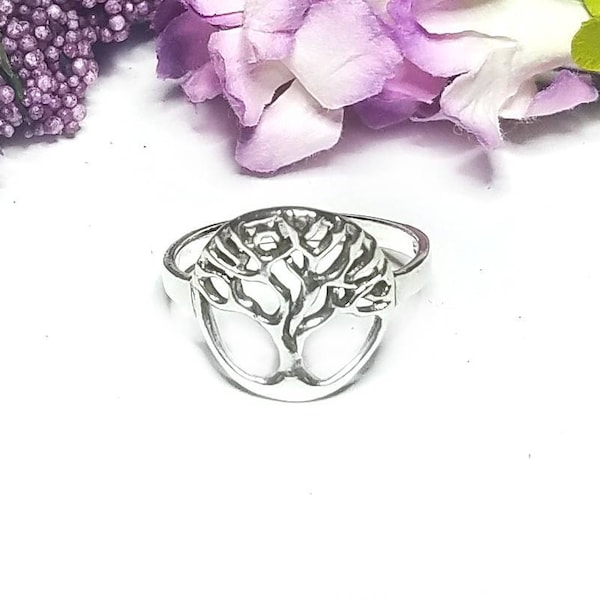 Tree of Life Ring~Sterling Silver Tree Ring~Celtic Tree of Life Ring~Family Tree Ring~Celtic Jewelry~Nature Jewelry~Girlfriend Gift