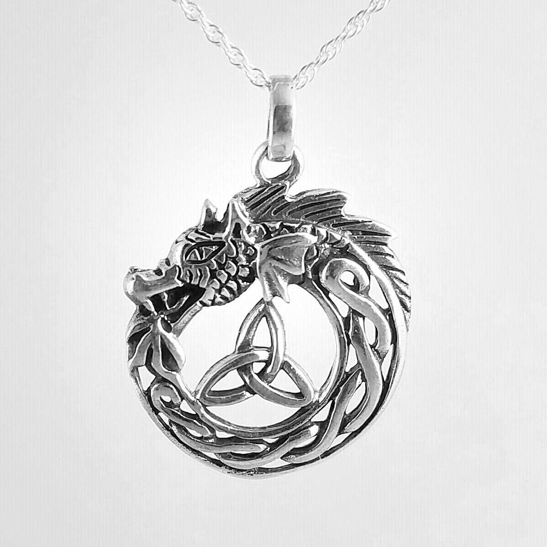 Dragon Necklace silver Dragon Pendant celtic Dragon Jewelry dragon dragon-necklace-silver-dragon-pendant-celtic-dragon-jewelry-dragon