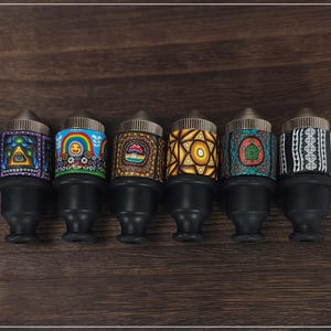 Brass Sneak A Toke Pipe: Fimo Milli Art, Insulated USA Made