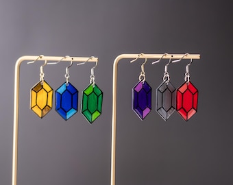 Rupee Earrings - Handcrafted Zelda Jewelry