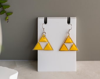 Handcrafted Zelda Triforce Earrings
