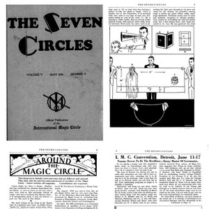 30 seltene Ausgaben der Sieben Kreise (1931-1934) - Zauberhaftes Zauberhaftes Münzen Karten Uhren Tricks – Digitaler Sofort Download