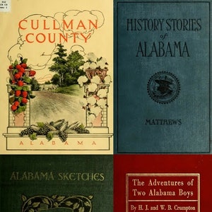 Alabama History Geography Genealogy Ancestry Family Records Industry – 107 Rare Old Books - Digital Download