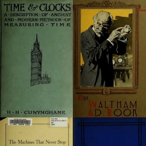 Horology & Clockmaking: 128 Old Books on Timekeeping (Digital Download)