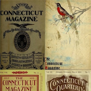 Connecticut History Magazines 1895-1908: 12 Rare Volumes (Digital Download)